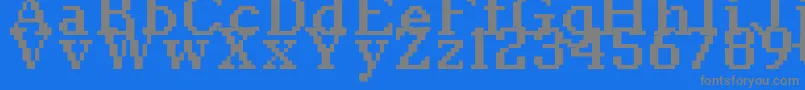 フォントClassic1066 – 青い背景に灰色の文字