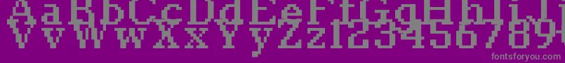 Classic1066 Font – Gray Fonts on Purple Background