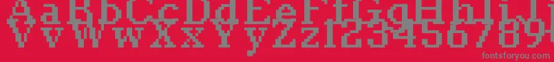 Classic1066 Font – Gray Fonts on Red Background