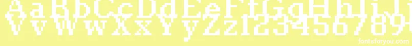 Classic1066 Font – White Fonts on Yellow Background