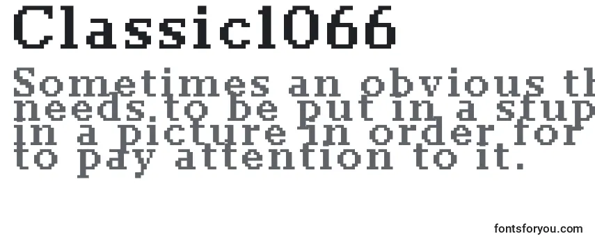 Шрифт Classic1066