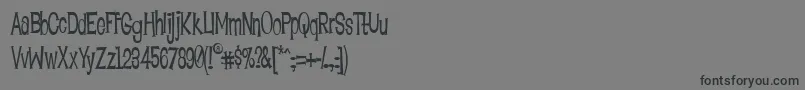 フォントLoungeBait – 黒い文字の灰色の背景