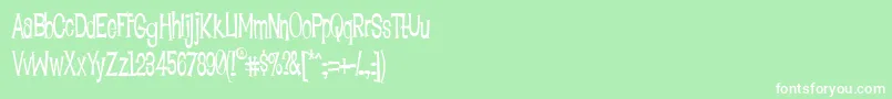 LoungeBait Font – White Fonts on Green Background
