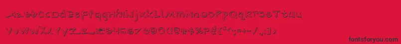 fuente ArilonShadow – Fuentes Negras Sobre Fondo Rojo