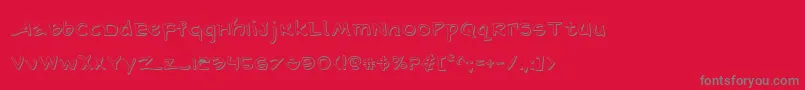Шрифт ArilonShadow – серые шрифты на красном фоне
