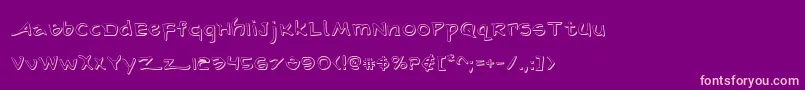 ArilonShadow Font – Pink Fonts on Purple Background