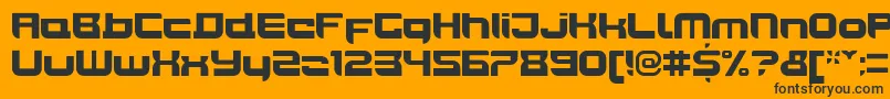 JoyriderBlack Font – Black Fonts on Orange Background