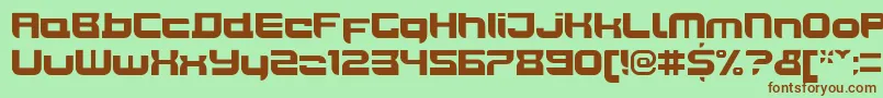 JoyriderBlack Font – Brown Fonts on Green Background