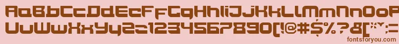 JoyriderBlack Font – Brown Fonts on Pink Background