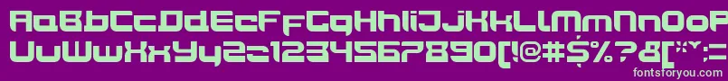 JoyriderBlack Font – Green Fonts on Purple Background