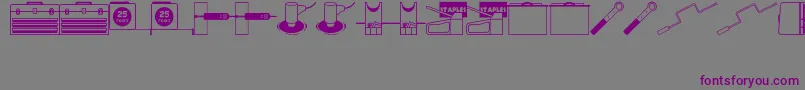 ToolsRuleJl Font – Purple Fonts on Gray Background