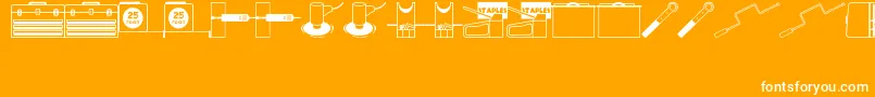 ToolsRuleJl Font – White Fonts on Orange Background