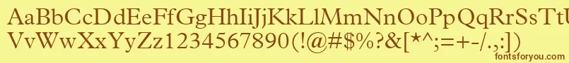 More about PlantinMtLight Font PlantinMtLight Font – Brown Fonts on Yellow Background
