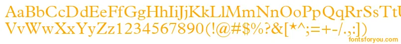 PlantinMtLight-Schriftart – Orangefarbene Schriften