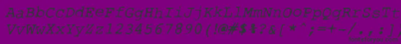 fuente RoughTypewriterItl – Fuentes Negras Sobre Fondo Morado