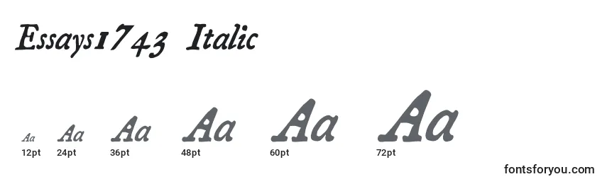 Essays1743 Italic Font Sizes