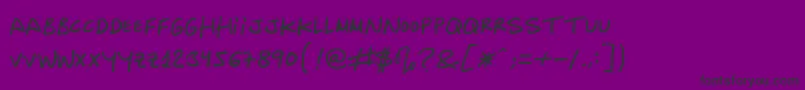 Inocua Font – Black Fonts on Purple Background