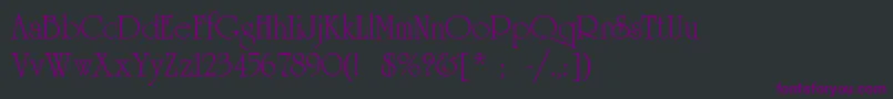 UniversityLtRoman Font – Purple Fonts on Black Background