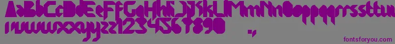 JakartaHighends Font – Purple Fonts on Gray Background
