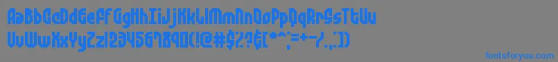 ZephyreanGustBrk Font – Blue Fonts on Gray Background