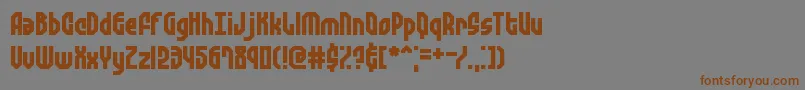 ZephyreanGustBrk Font – Brown Fonts on Gray Background