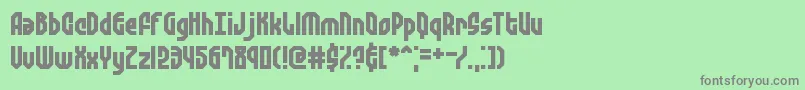 ZephyreanGustBrk Font – Gray Fonts on Green Background