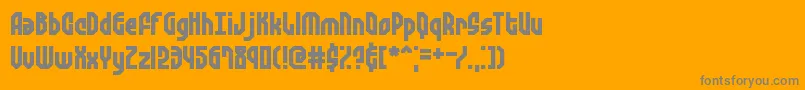 フォントZephyreanGustBrk – オレンジの背景に灰色の文字