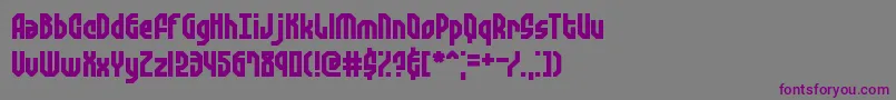 ZephyreanGustBrk Font – Purple Fonts on Gray Background