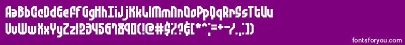 ZephyreanGustBrk Font – White Fonts on Purple Background