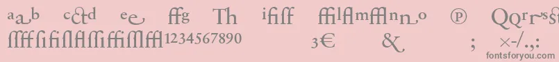 SabonnextLtRegularAlternate Font – Gray Fonts on Pink Background