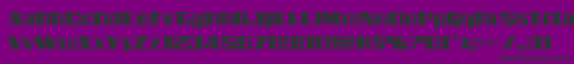 Galacticstorm Font – Black Fonts on Purple Background