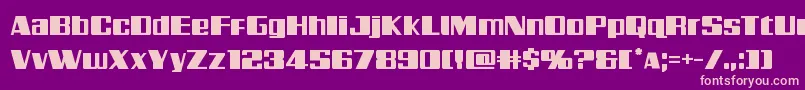 Galacticstorm Font – Pink Fonts on Purple Background