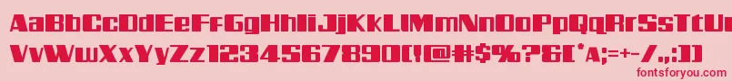 Galacticstorm Font – Red Fonts on Pink Background