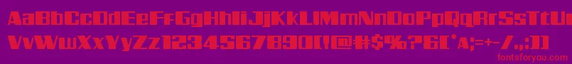 Galacticstorm Font – Red Fonts on Purple Background