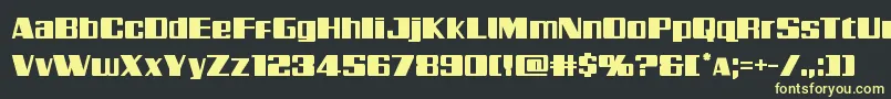 Galacticstorm Font – Yellow Fonts on Black Background