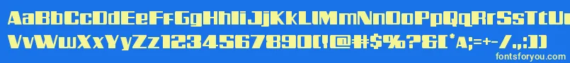 More about Galacticstorm Font Galacticstorm Font – Yellow Fonts on Blue Background