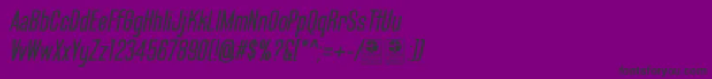 BluefishItalicDemo Font – Black Fonts on Purple Background