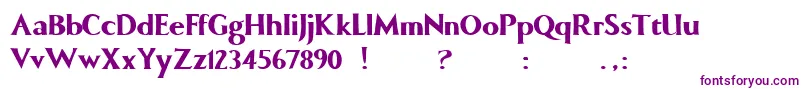 ComicRoman Font – Purple Fonts on White Background