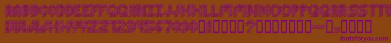 Ct Font – Purple Fonts on Brown Background