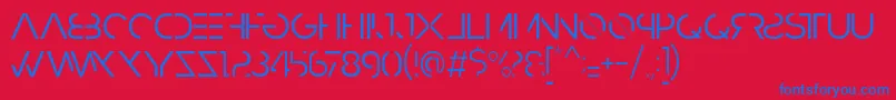 HbmRazedLightPersonalUseOnly Font – Blue Fonts on Red Background