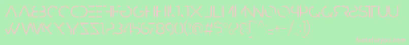 HbmRazedLightPersonalUseOnly Font – Pink Fonts on Green Background