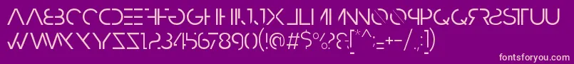 HbmRazedLightPersonalUseOnly Font – Pink Fonts on Purple Background