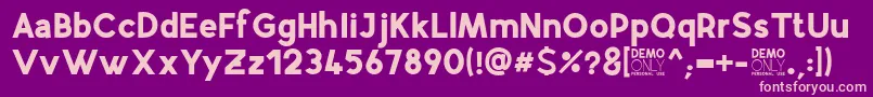 AirflyDemo Font – Pink Fonts on Purple Background