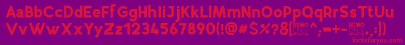 AirflyDemo Font – Red Fonts on Purple Background