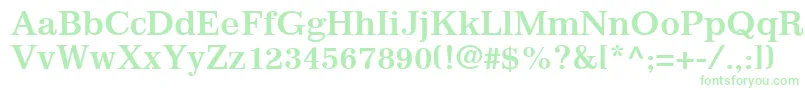 ClassicSsiBold Font – Green Fonts on White Background