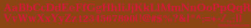ClassicSsiBold Font – Red Fonts on Brown Background