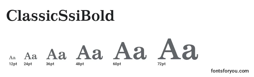 ClassicSsiBold Font Sizes