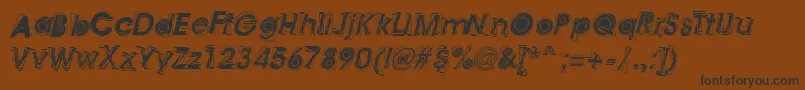 AstigmaRegular Font – Black Fonts on Brown Background