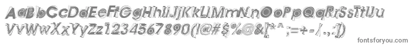 フォントAstigmaRegular – 灰色のフォント