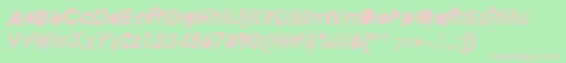 AstigmaRegular Font – Pink Fonts on Green Background